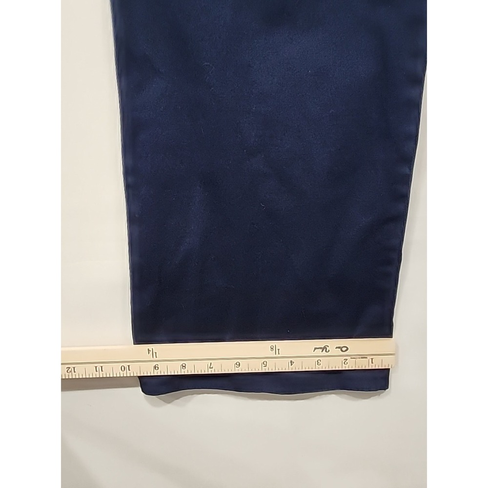 Lauren Ralph Lauren Pants Womens Size 8 Navy Blue Flare Leg Pockets 31 Inseam - Picture 7 of 9